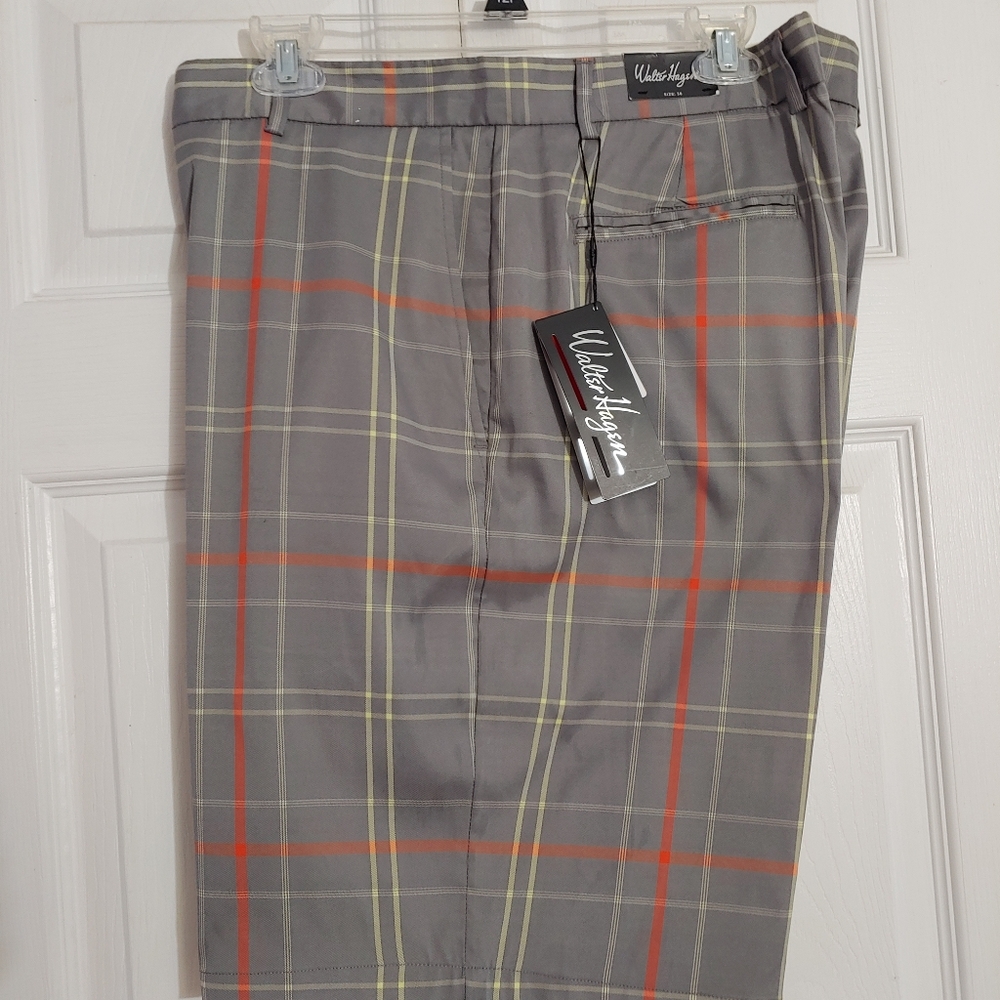 NWT Shorts Golf Men 38 Lightweight Grey Walter Hagen Lightweight